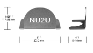 NU2U Products -Flame Guard/heat diffuser plate insert- Pure Carbon Steel-Designed  to fit  the Dome* Pizza Oven