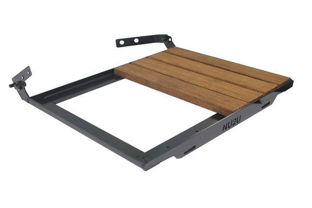 NU2U Products-Front Articulating Shelf for  Black Steel filler panels-Wood not Included- Fits only Type-Pizza Oven Dome* Stand